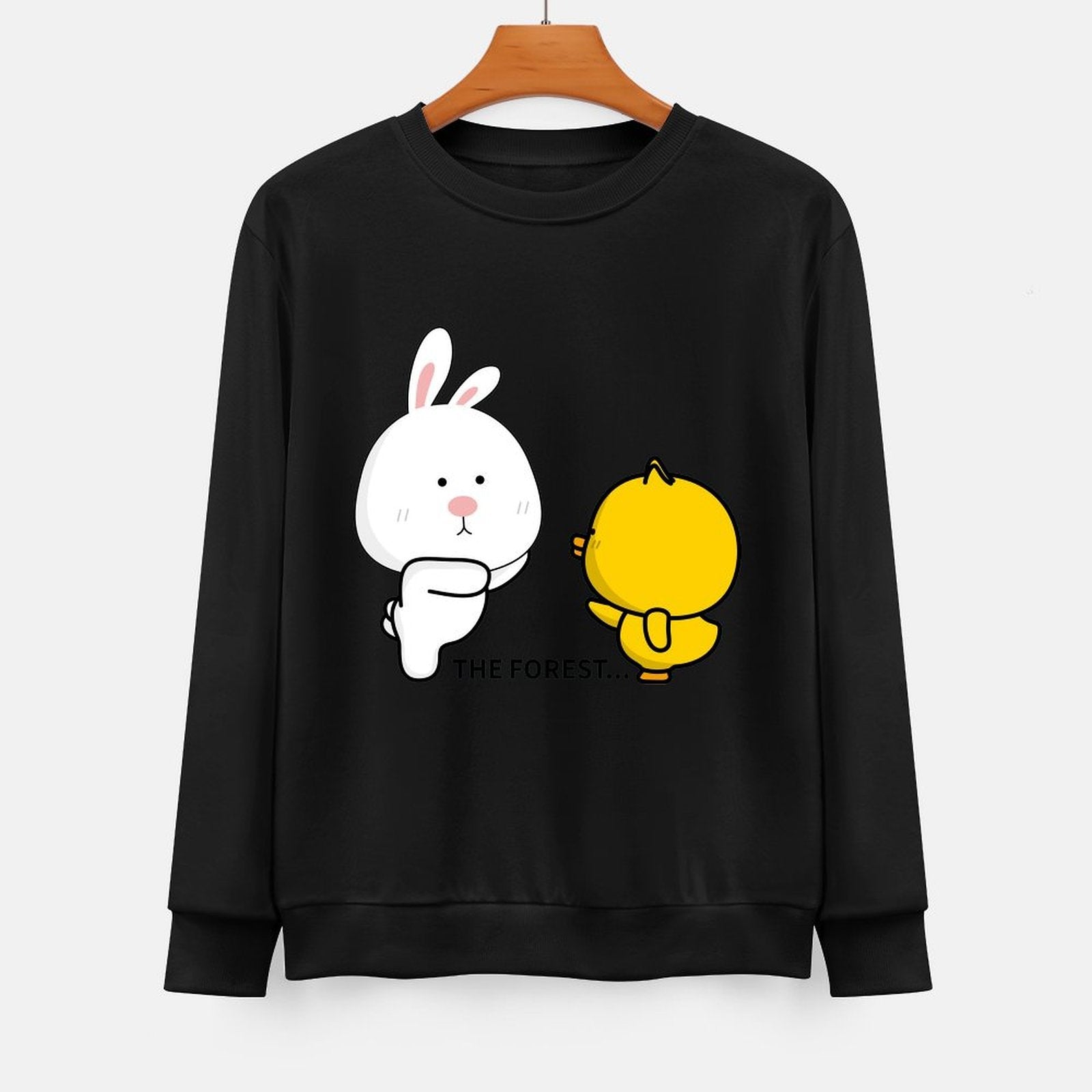  Front Patterned Long Sleeve TopCasual Wrinkle-Free