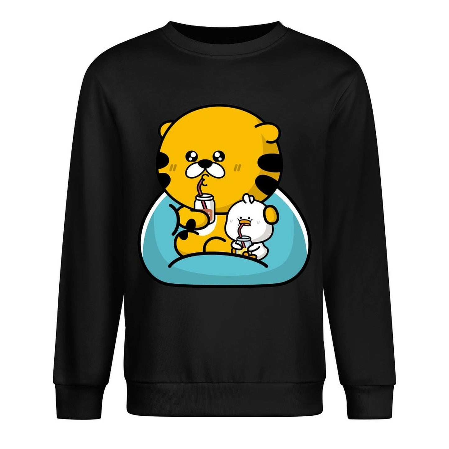 Front Patterned Long Sleeve TopClassicStyle Fade-Proof