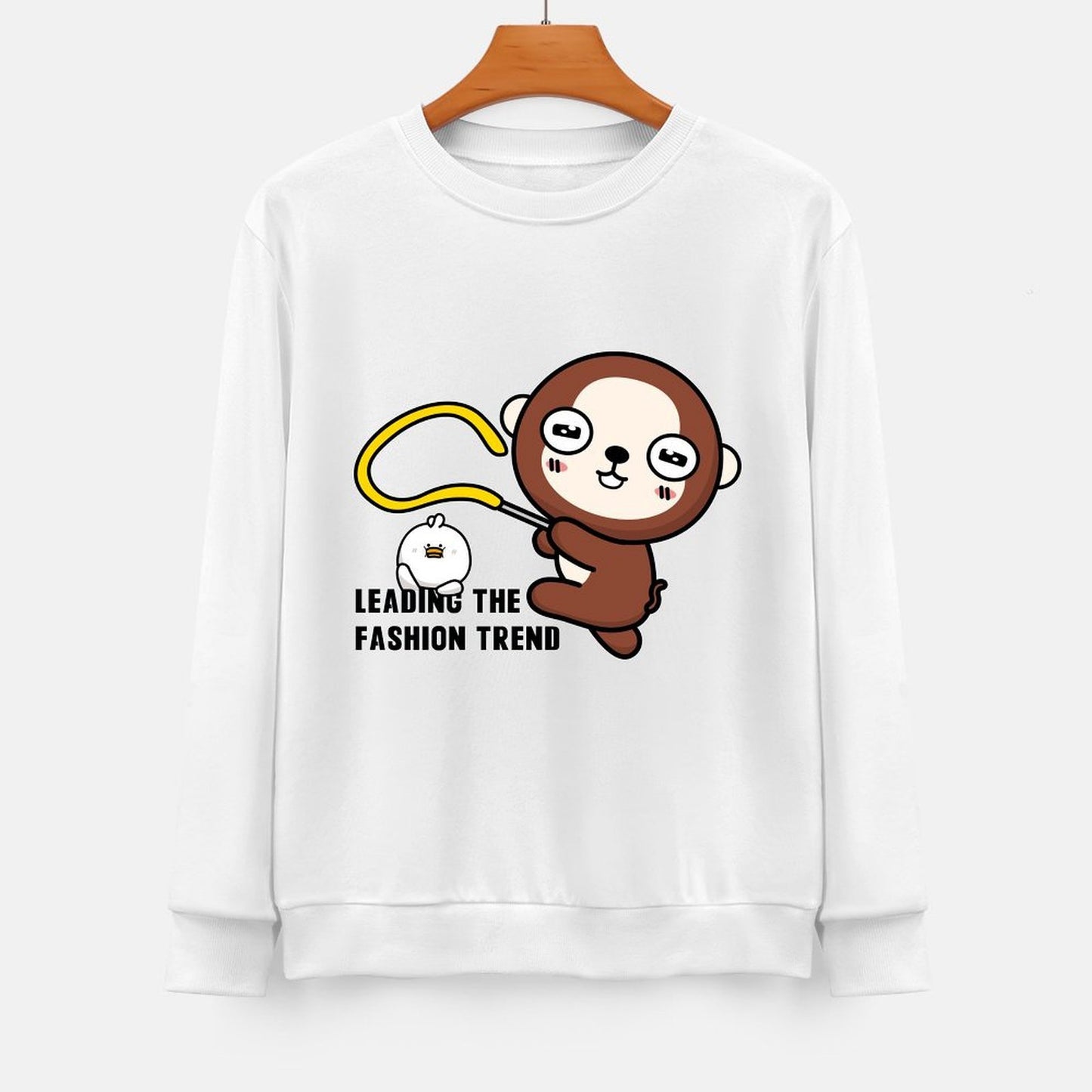 Front Patterned Long Sleeve TopStreetStyle Soft