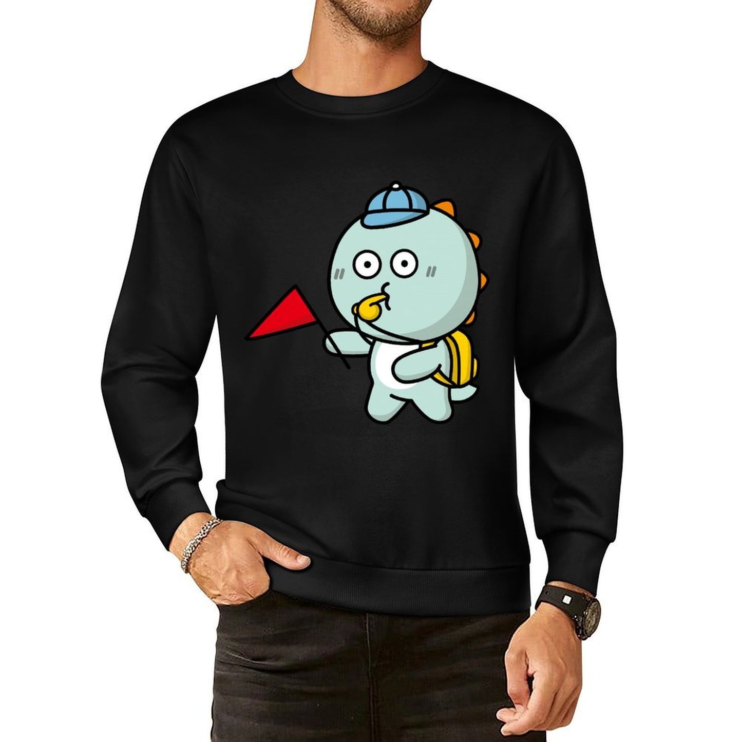 IPBR 250g Crew Neck Long Sleeve Sweatshirt Front GraphicCrew Neck Long Sleeve Sweatshirt4000331