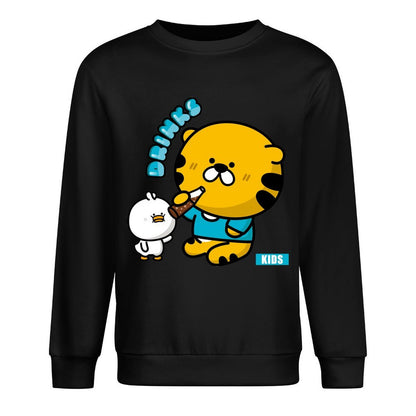 Front Patterned Long Sleeve TopSimpleFit Daily