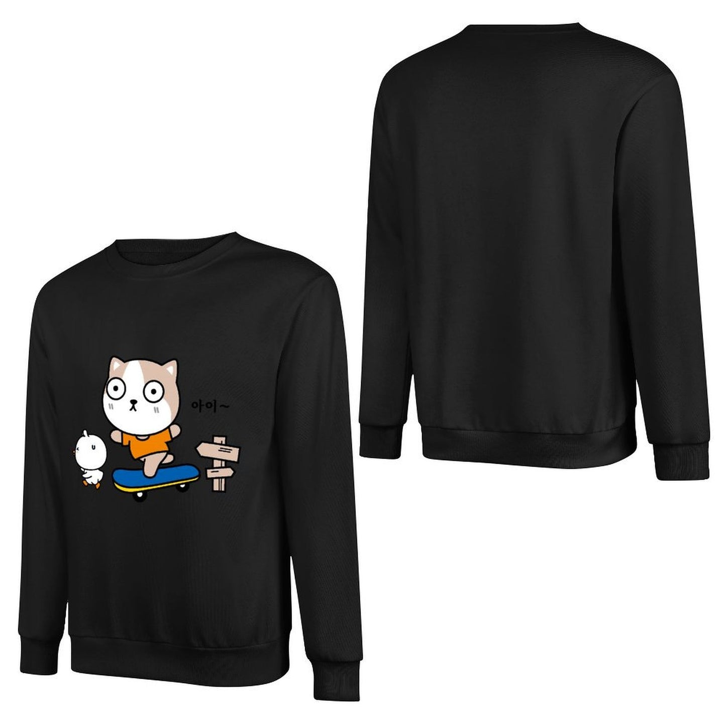 Front Patterned Long Sleeve TopTear-Resistant ClassicSeries