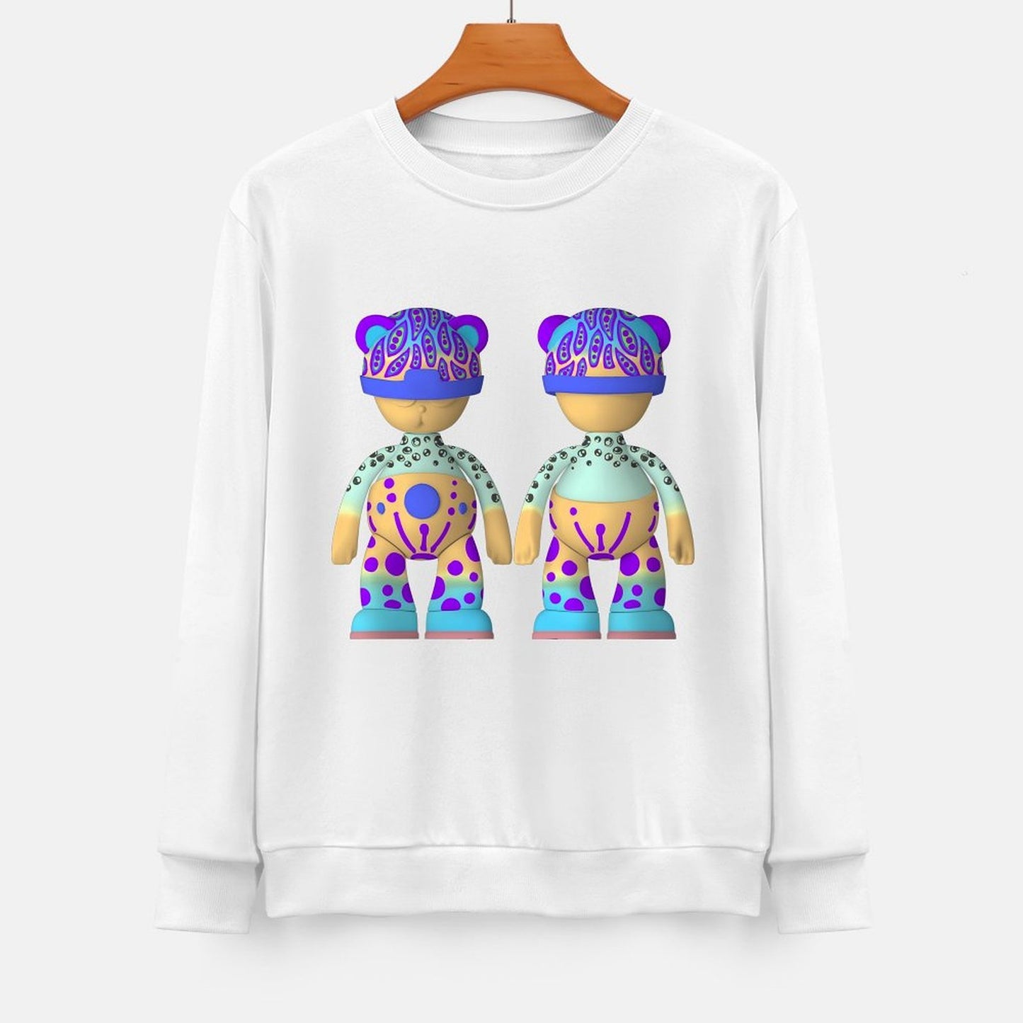 Long Sleeve With Front PatternPrinting Classic Fit