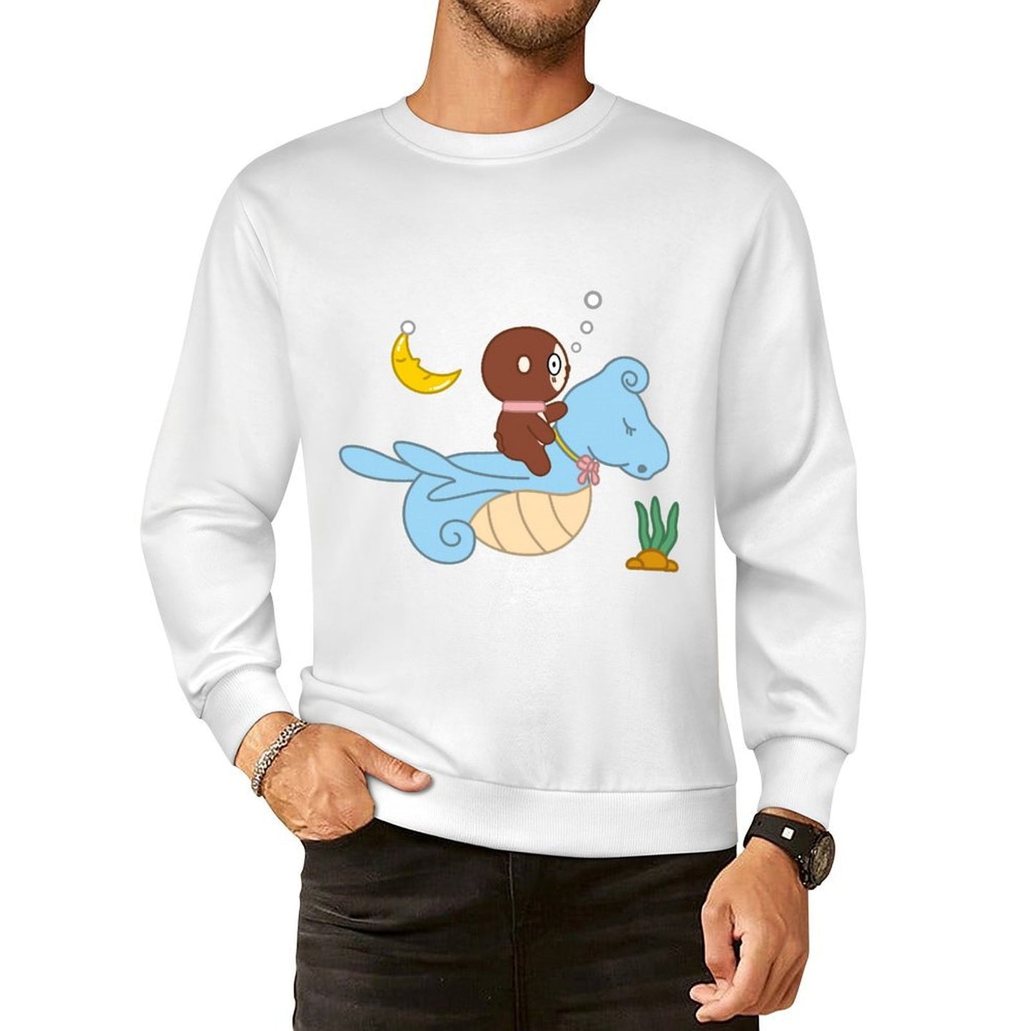 Front Patterned Long Sleeve TopEverydaySeries Tear-Resistant
