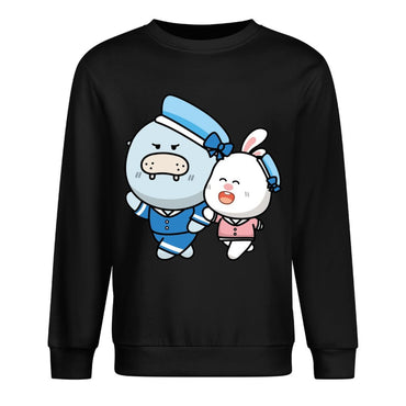 Front Patterned Long Sleeve TopRelaxFit Wrinkle-Free