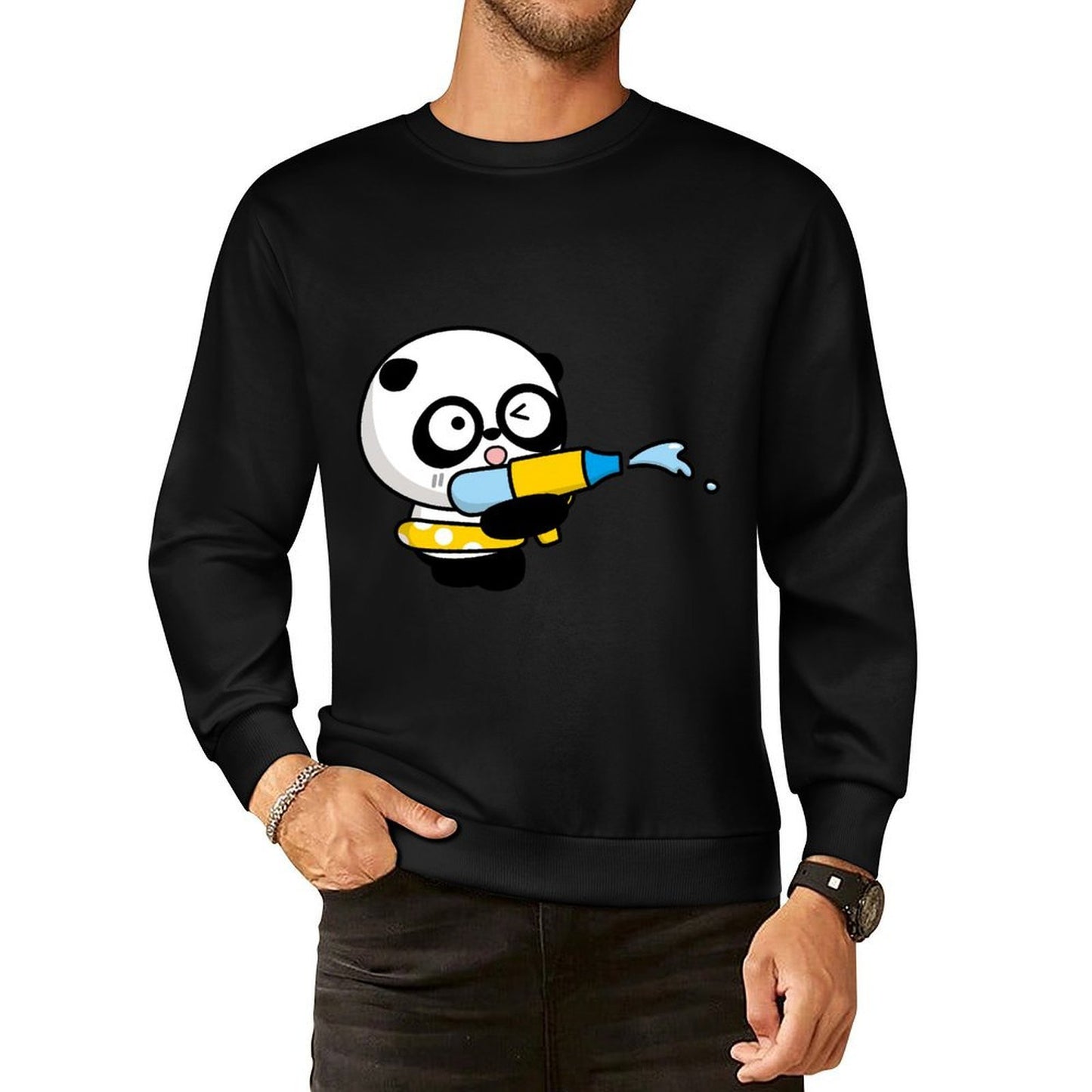 Front Patterned Long Sleeve TopBold Sport