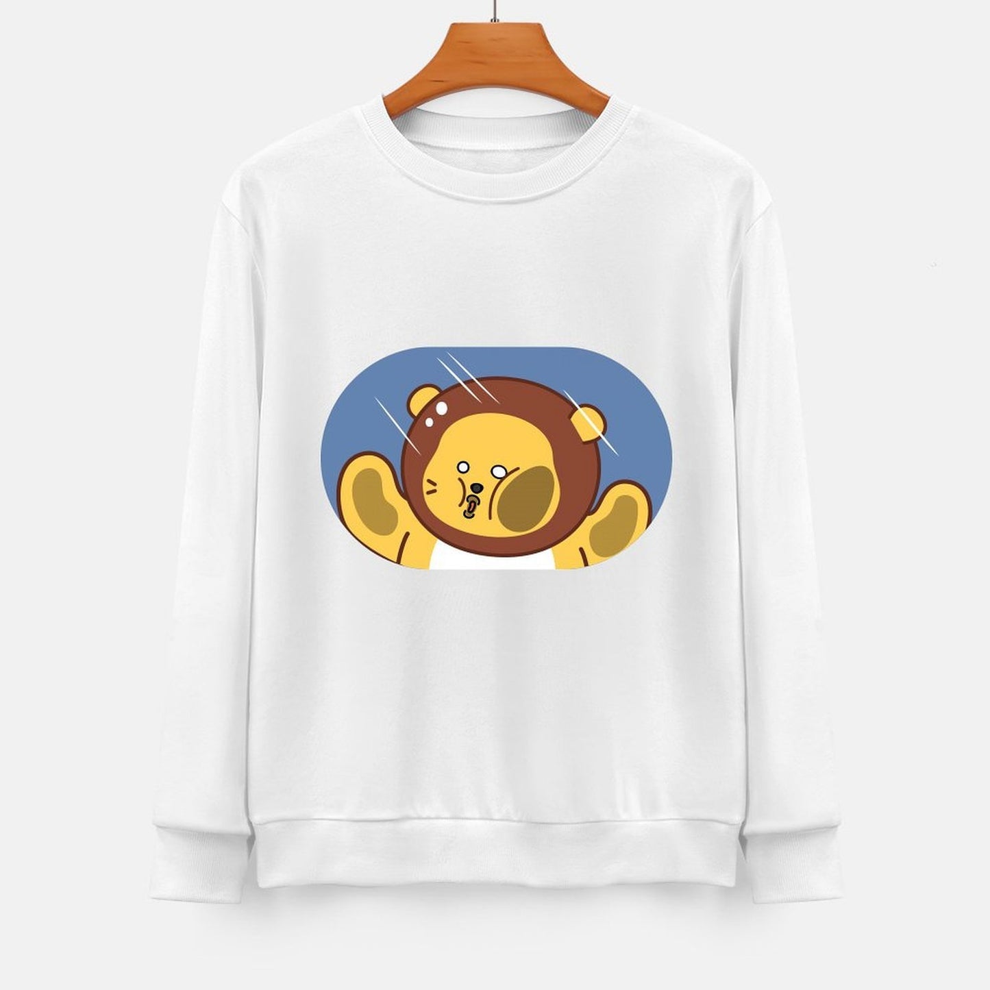 Front Patterned Long Sleeve TopSimple Long Lasting