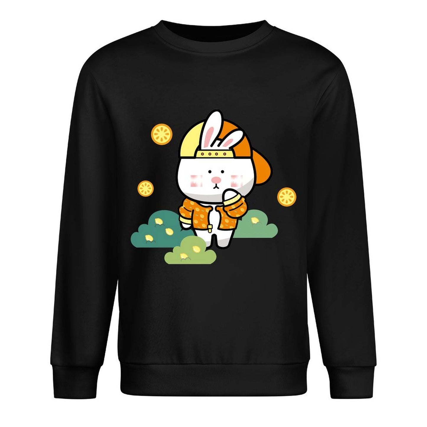 Front Patterned Long Sleeve Top Oversized RegularFit