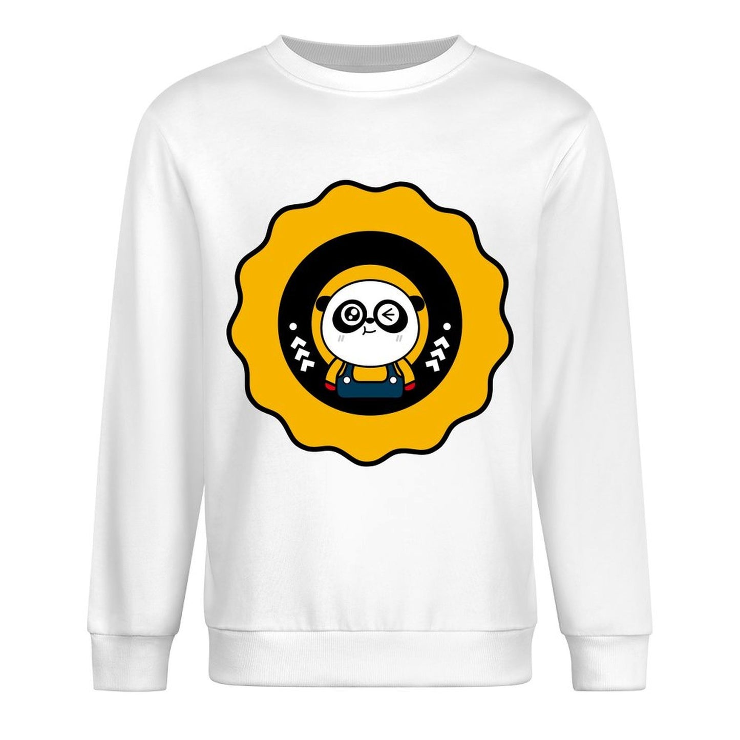 Front Patterned Long Sleeve TopClean Edges High-Quality