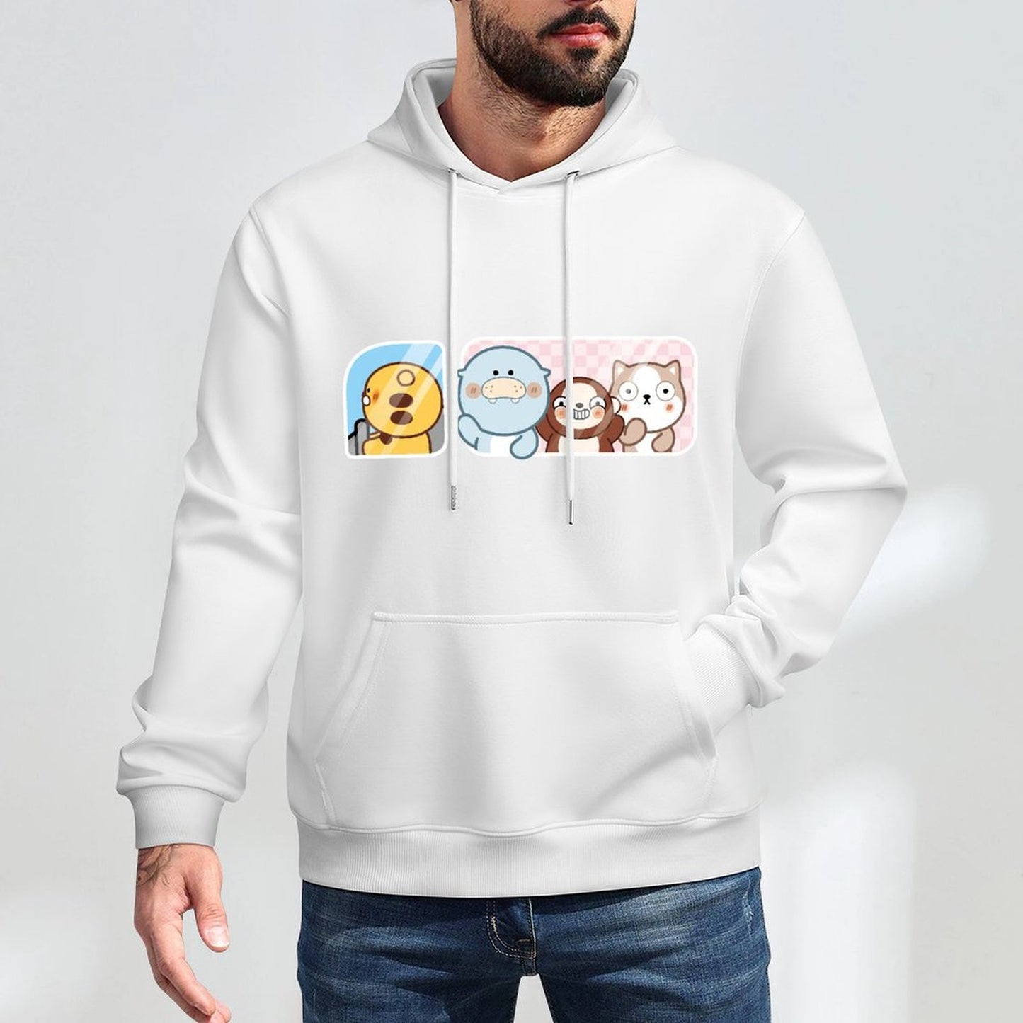 Front Graphic HoodiesSoft Breathable