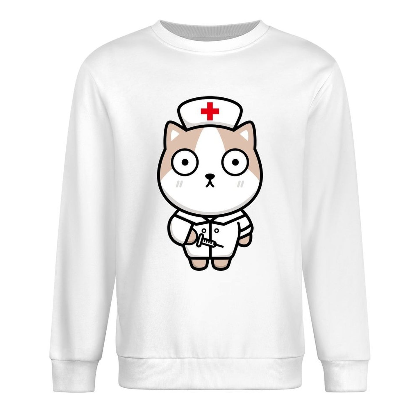 Front Patterned Long Sleeve TopRelaxFit Heritage