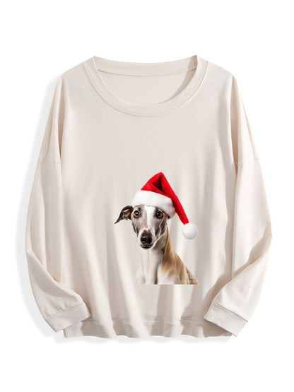 Customizable Christmas-themed long-sleeved Christmas Dog