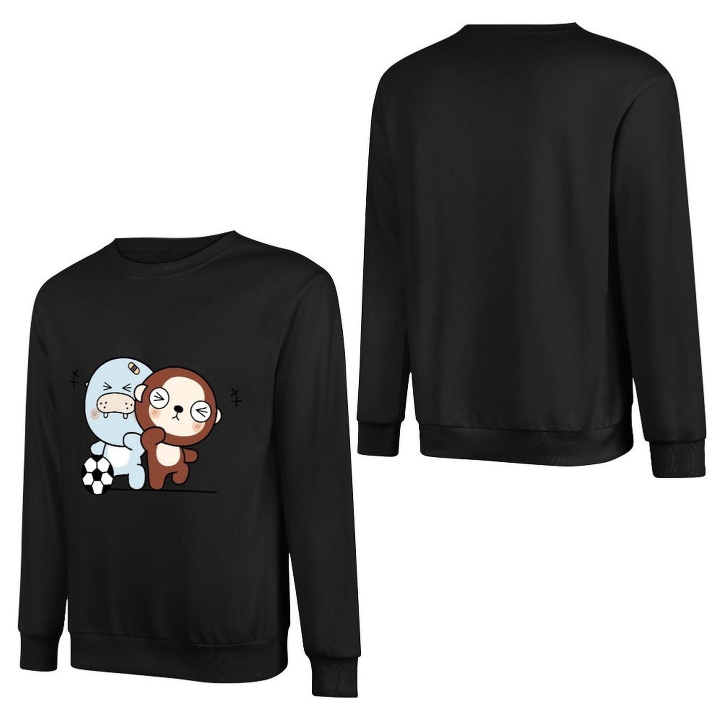 Front Patterned Long Sleeve TopOversized Performance