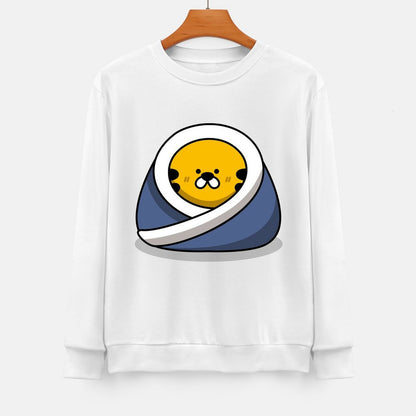 Front Patterned Long Sleeve TopStreet Unisex