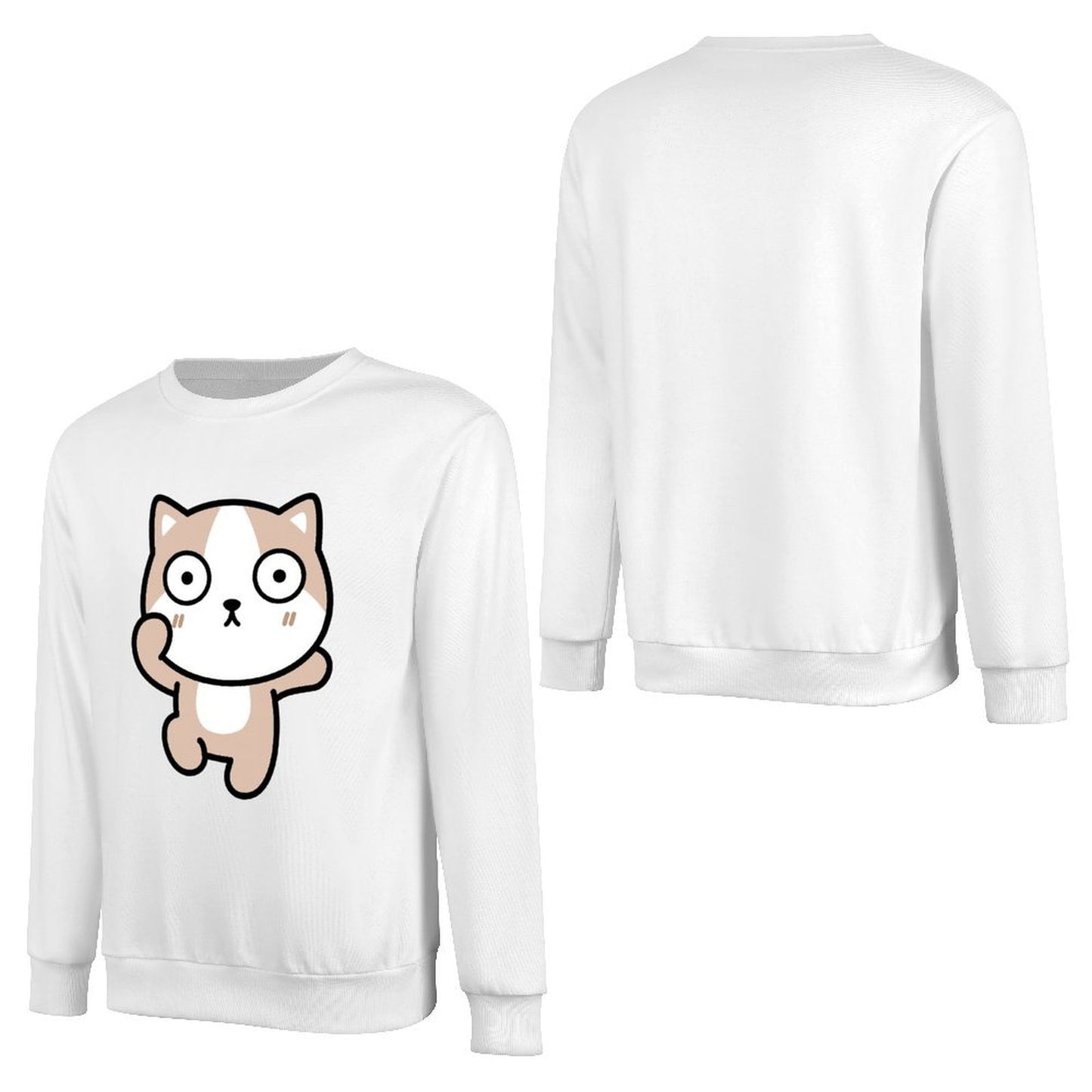 Front Patterned Long Sleeve TopWeekend LooseFit