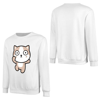 Front Patterned Long Sleeve TopWeekend LooseFit