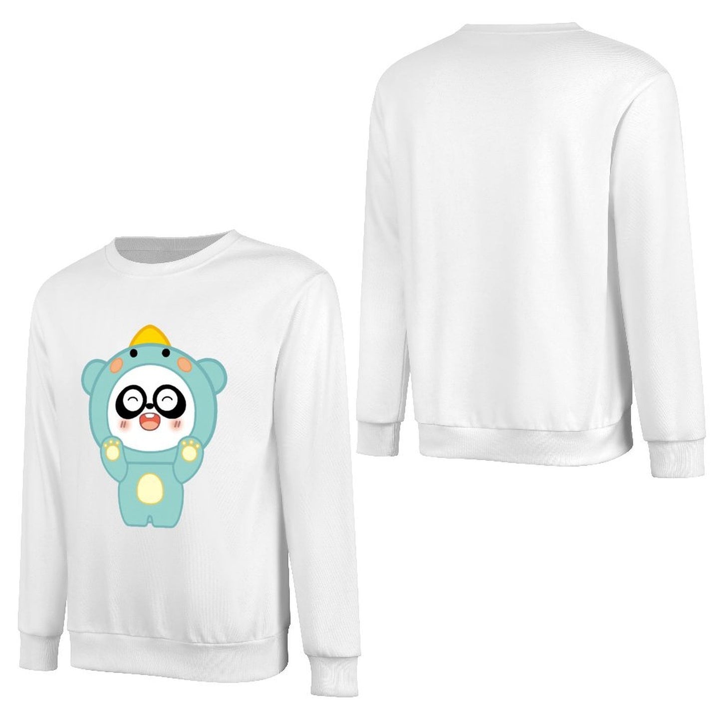 Front Patterned Long Sleeve TopUnisex Signature