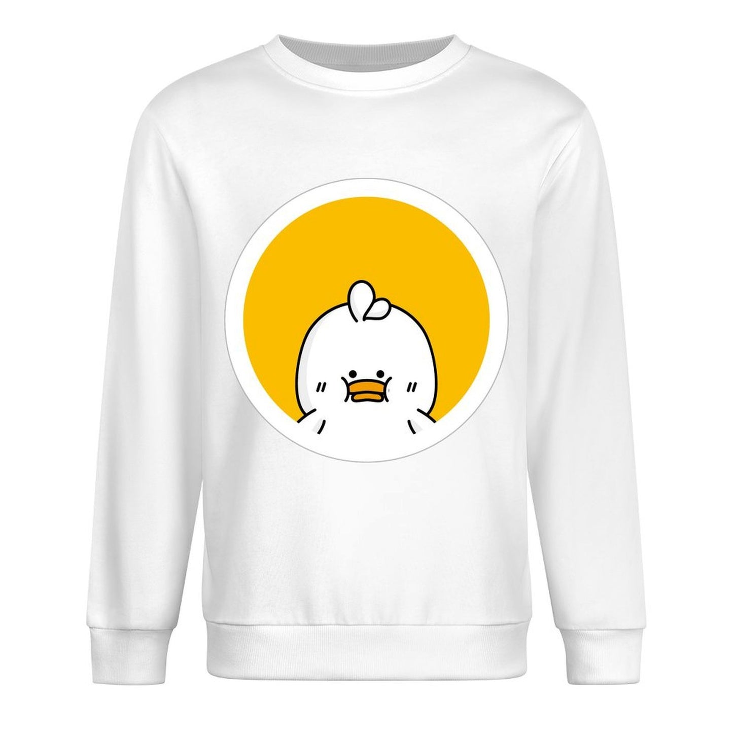 Front Patterned Long Sleeve TopSlim Fit LooseFit