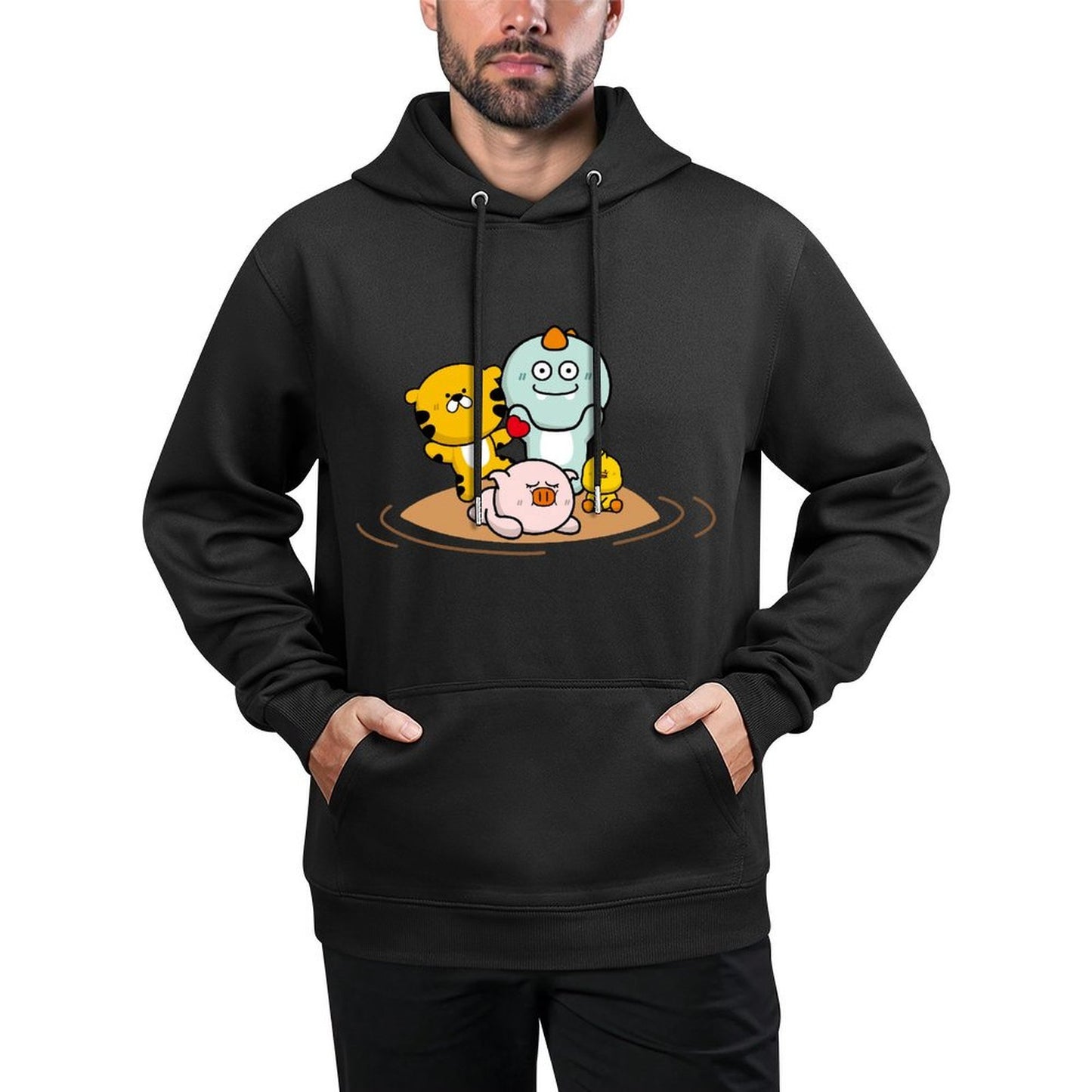 IPBR 250g Hooded Pocket Sweatshirt Front GraphicMen's Hooded  Sweatshirt4000724
