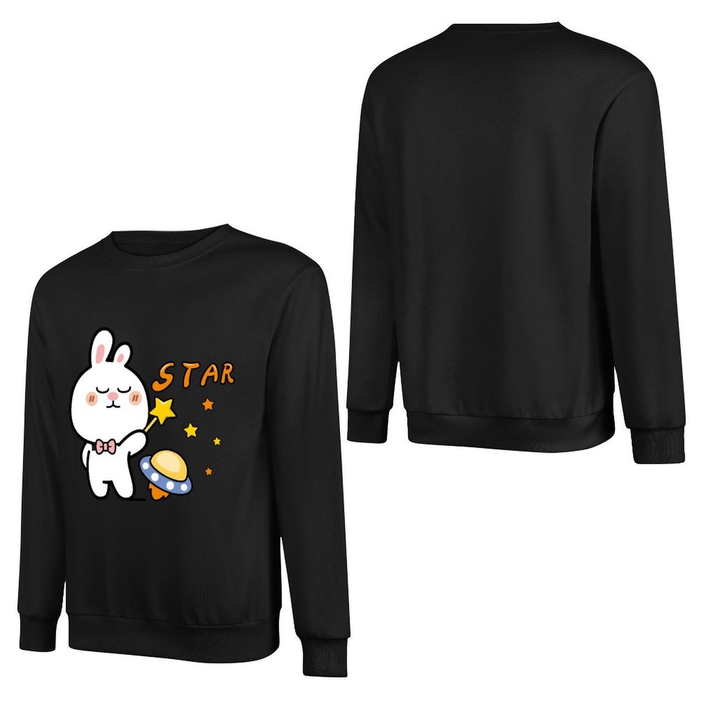 Front Patterned Long Sleeve TopClean AllSeason