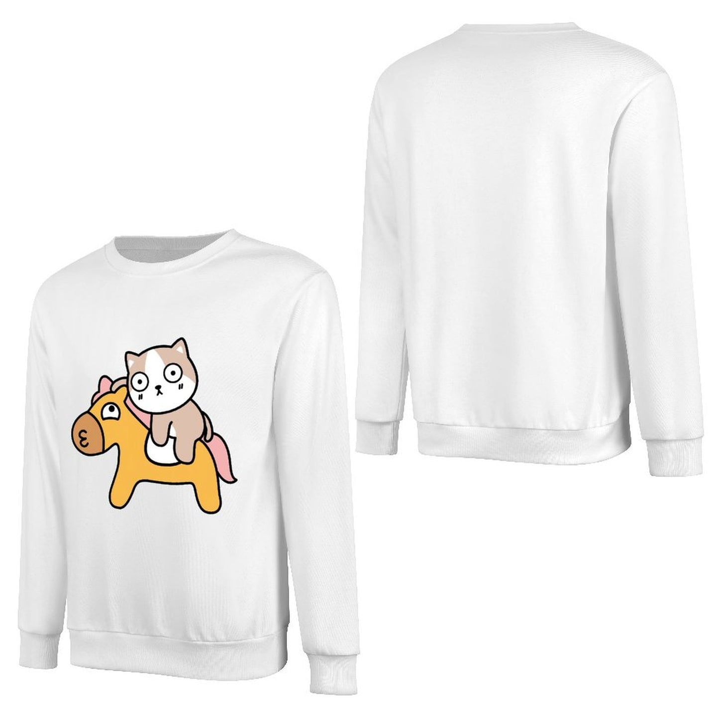 Front Patterned Long Sleeve TopEverydayComfort ClassicStyle