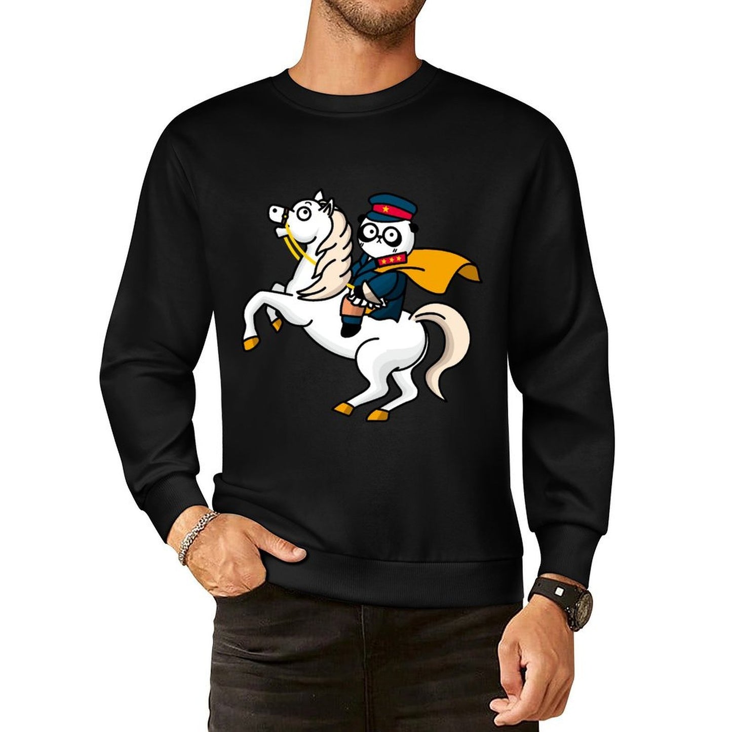 Front Patterned Long Sleeve TopRecycled Urban