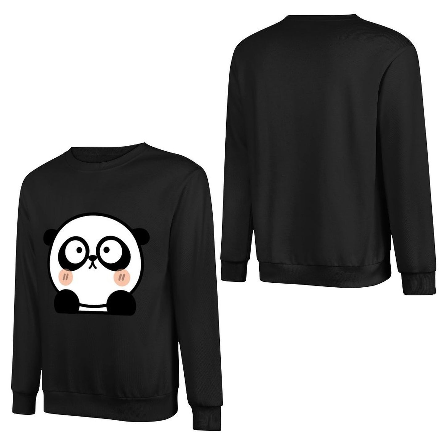 Front Patterned Long Sleeve TopClean Edges Printed