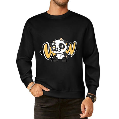 Front Patterned Long Sleeve TopCrew Neck Modern