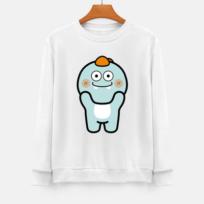 Front Patterned Long Sleeve TopStudio Tear-Resistant