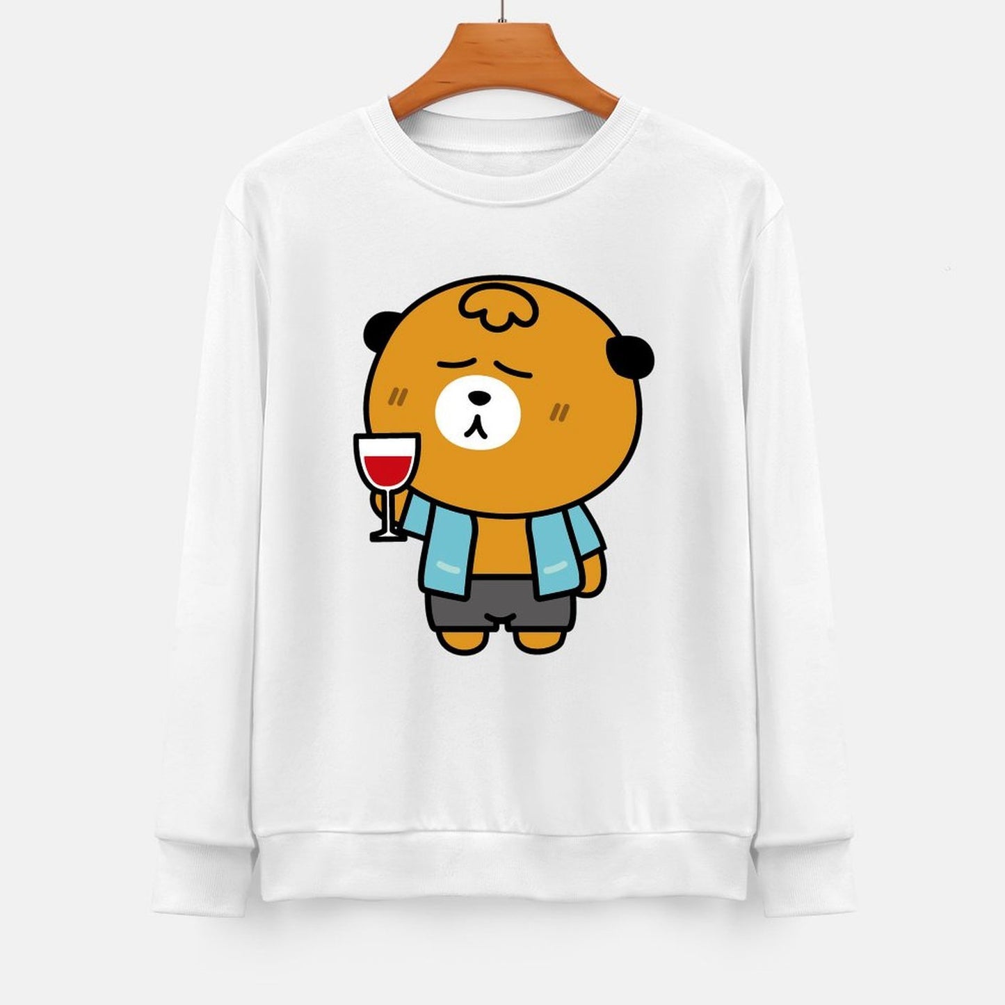 Front Patterned Long Sleeve TopClassicLine TrueStyle