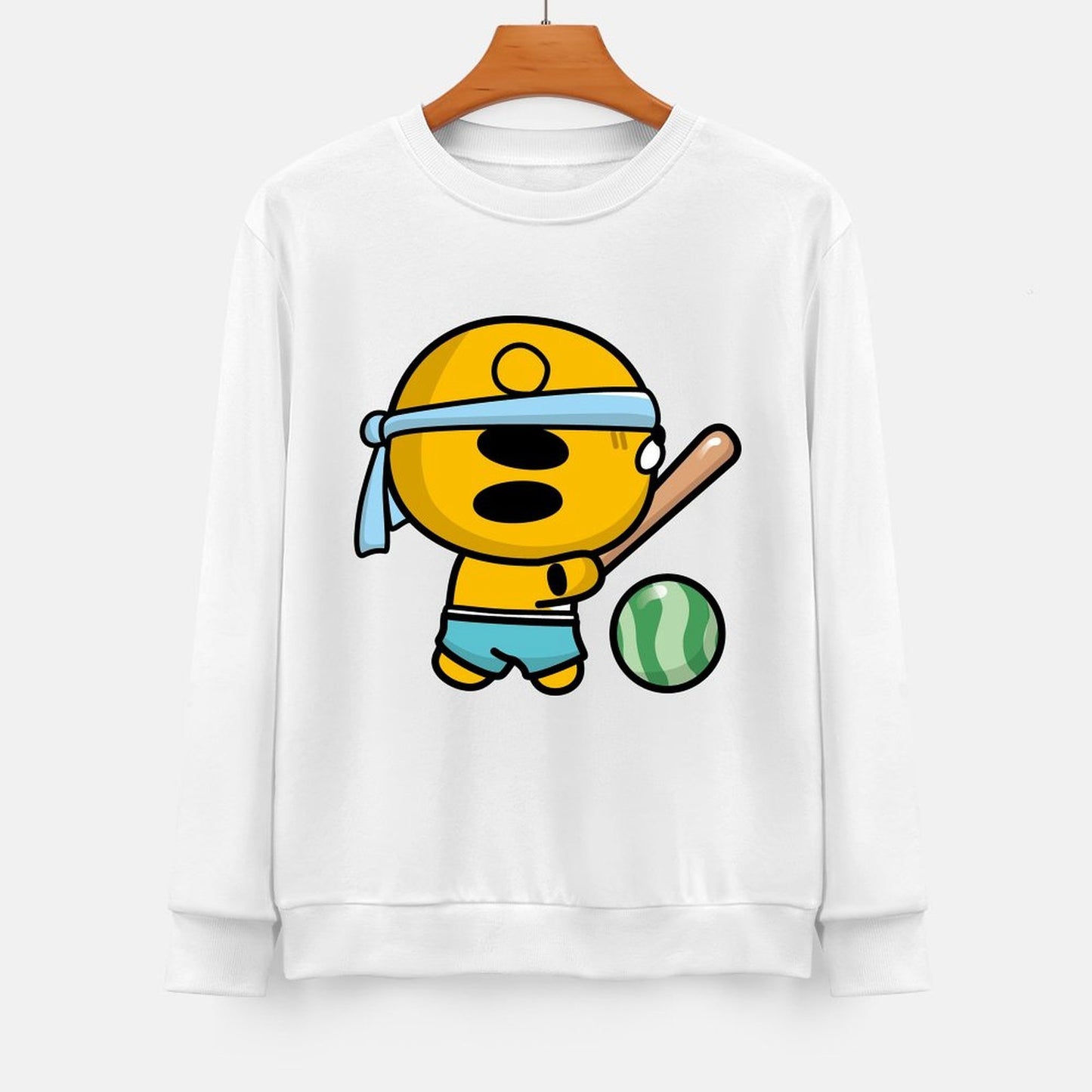 Front Patterned Long Sleeve TopOversized CoreLine