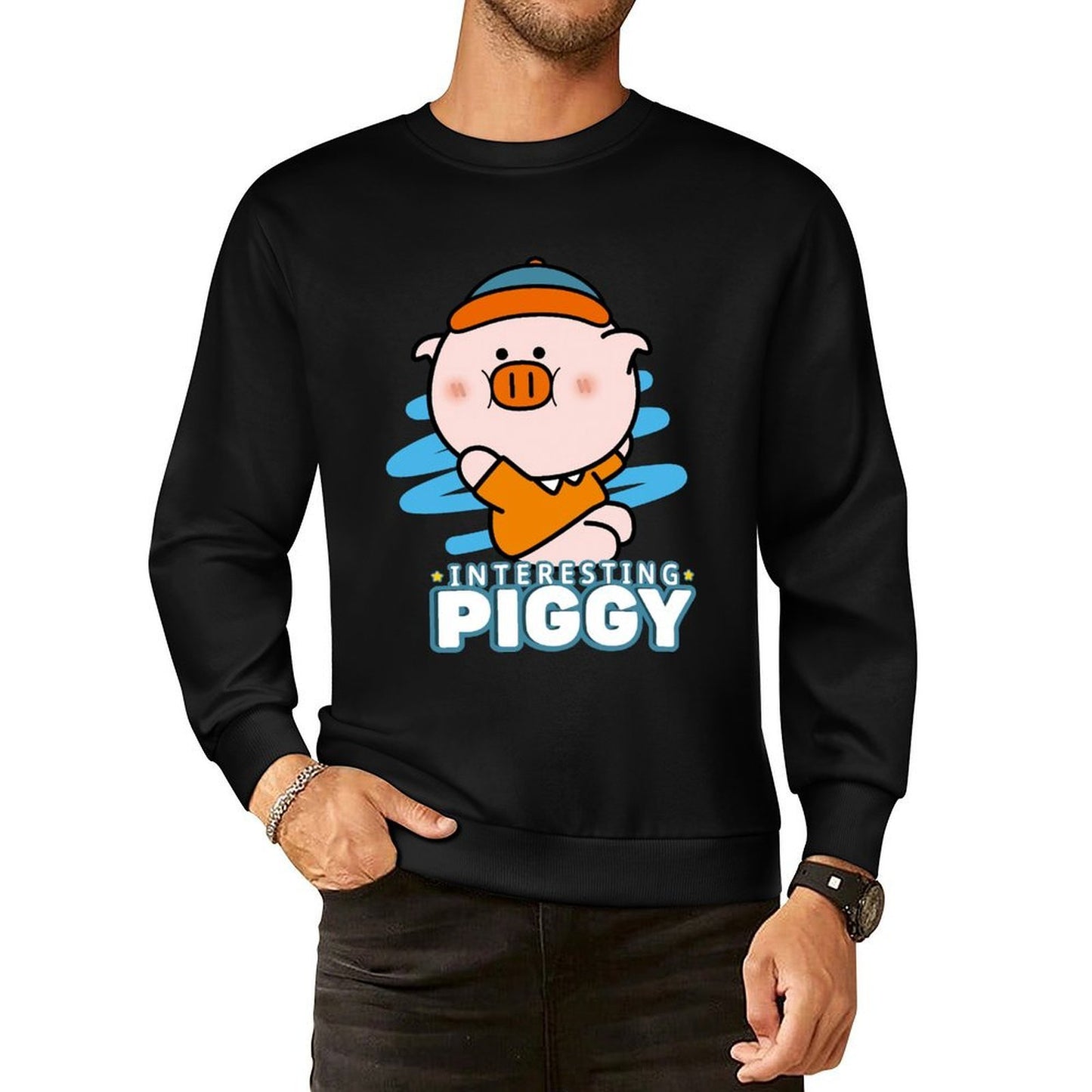 Front Patterned Long Sleeve TopLogo-Ready Tear-Resistant