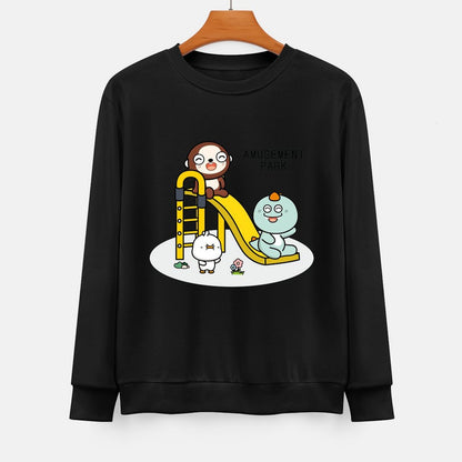 Front Patterned Long Sleeve TopPocket Tee Street