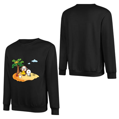 Front Patterned Long Sleeve Top100% Cotton Original