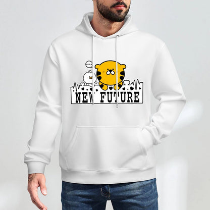 Crisp Print Regular Front Graphic Hoodies