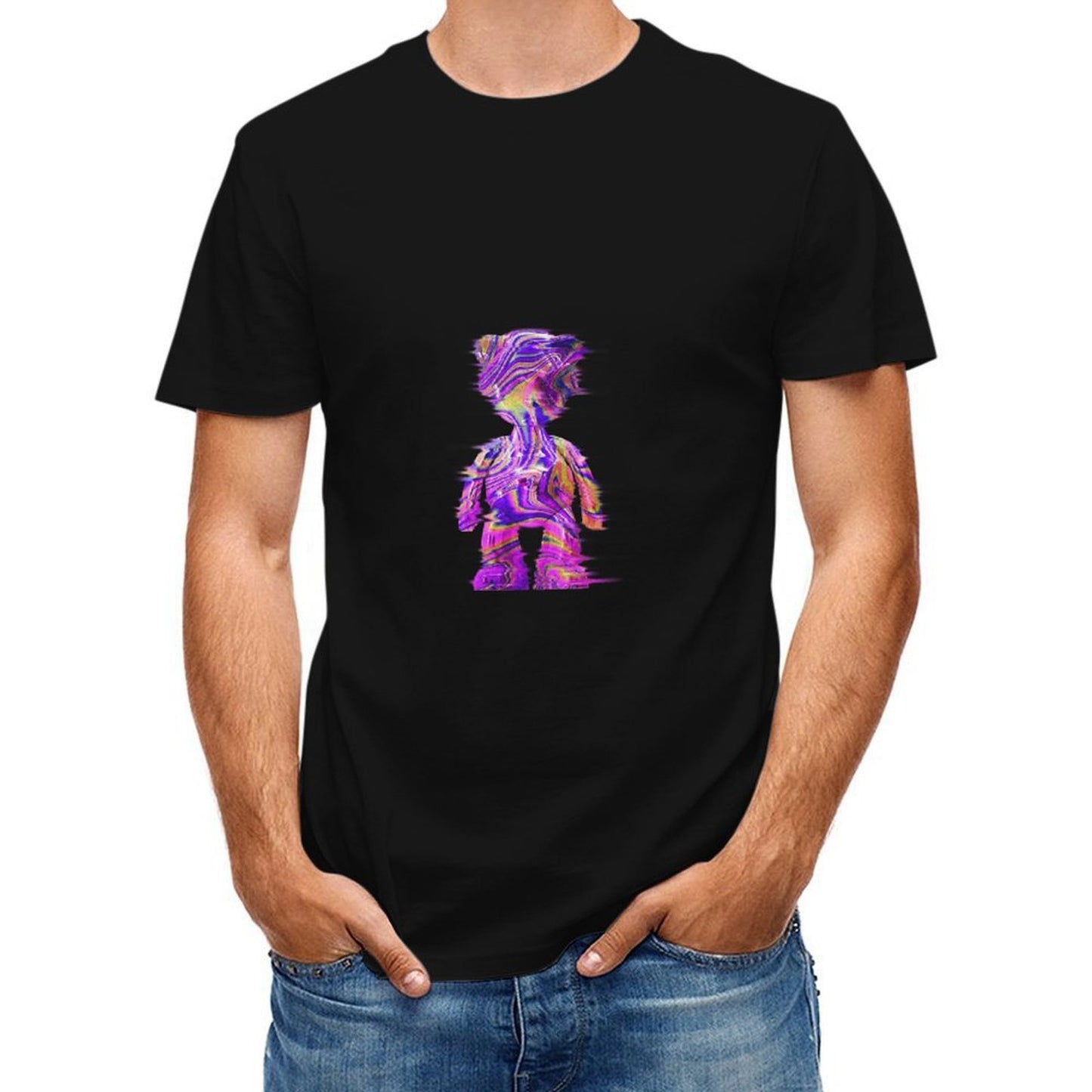 Inlex Bear T-shirtsMinimalist Double-Stitched T-Shirt
