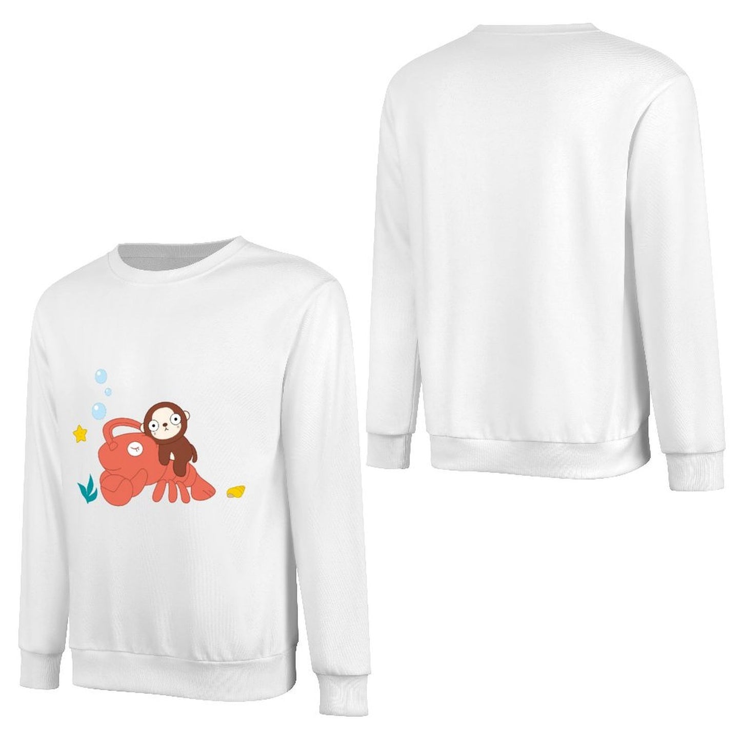 Front Patterned Long Sleeve TopSignature ComfortSeries