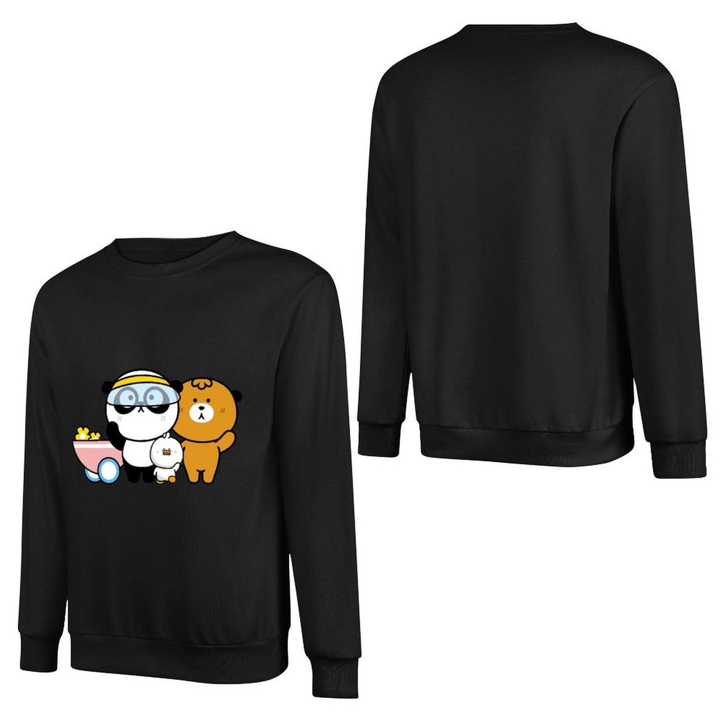 Front Patterned Long Sleeve TopAllSeason Double-Stitched