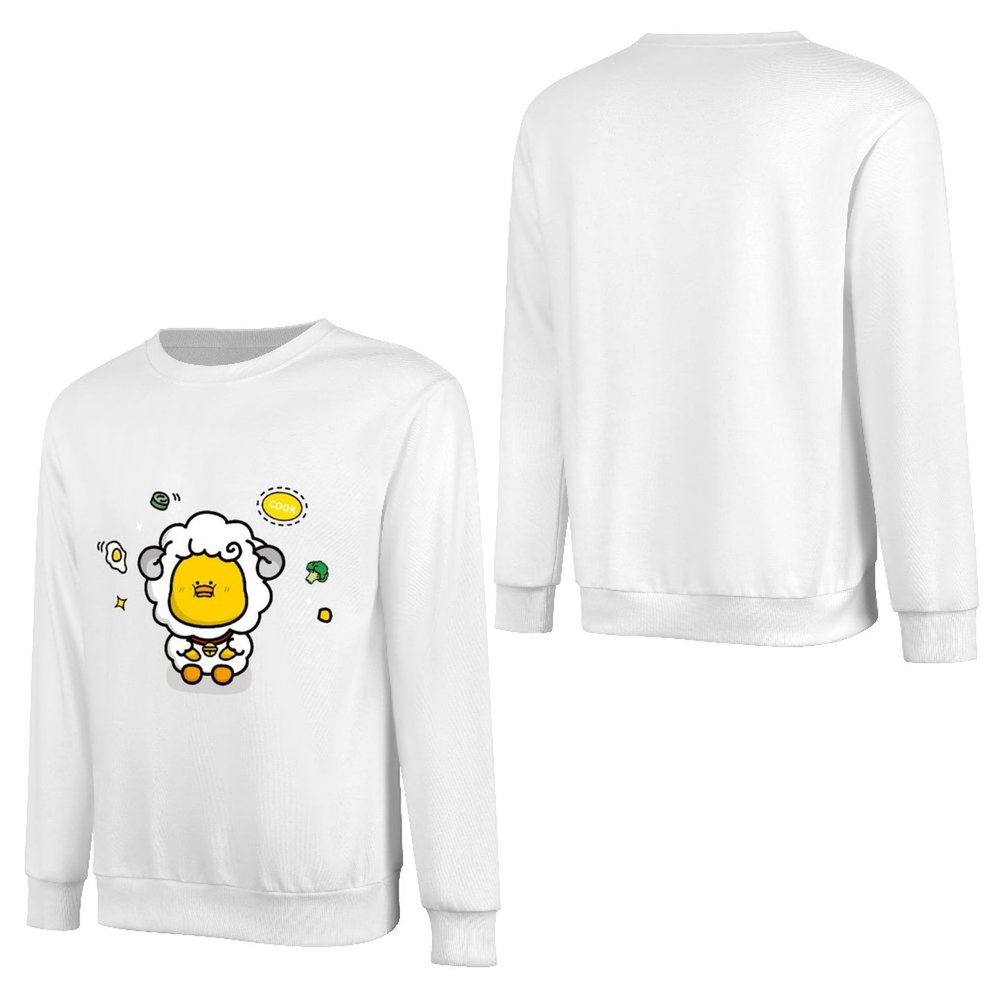 Front Patterned Long Sleeve TopHeat-Transfer Strong