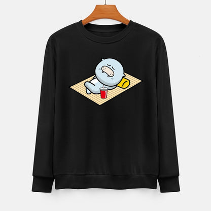 Front Patterned Long Sleeve TopEssentialFit Basic