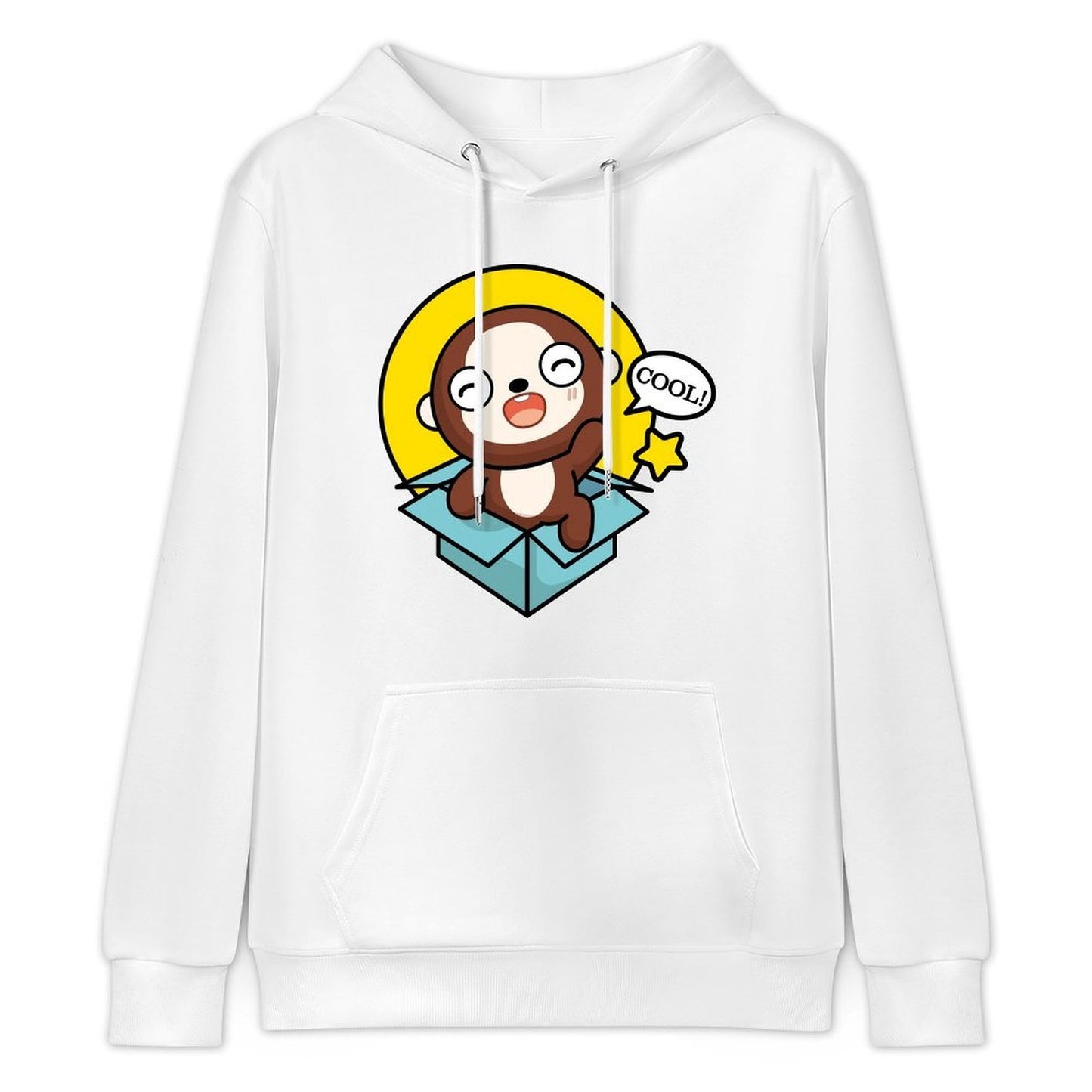 Moisture-Wicking Logo-Ready Front Graphic Hoodies