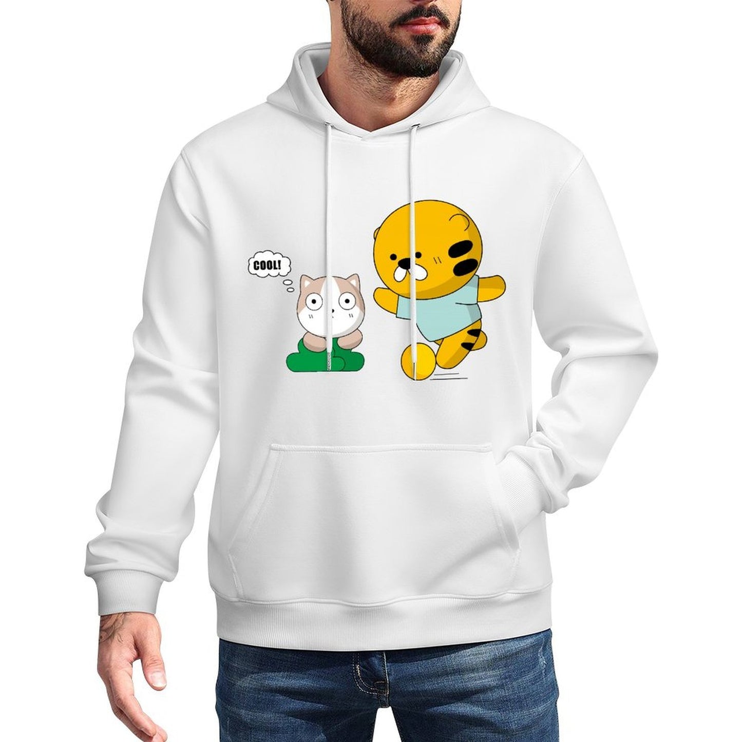 IPBR 250g Hooded Pocket Sweatshirt Front GraphicMen's Hooded  Sweatshirt4000598