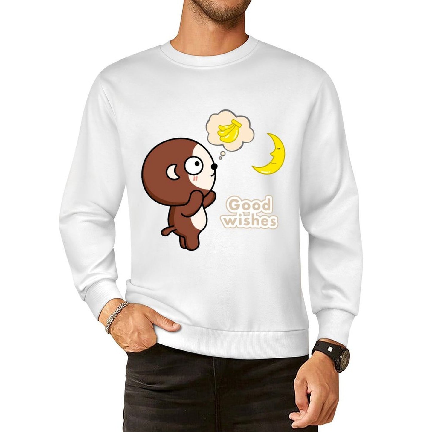 Front Patterned Long Sleeve TopEco-Conscious PureStyle