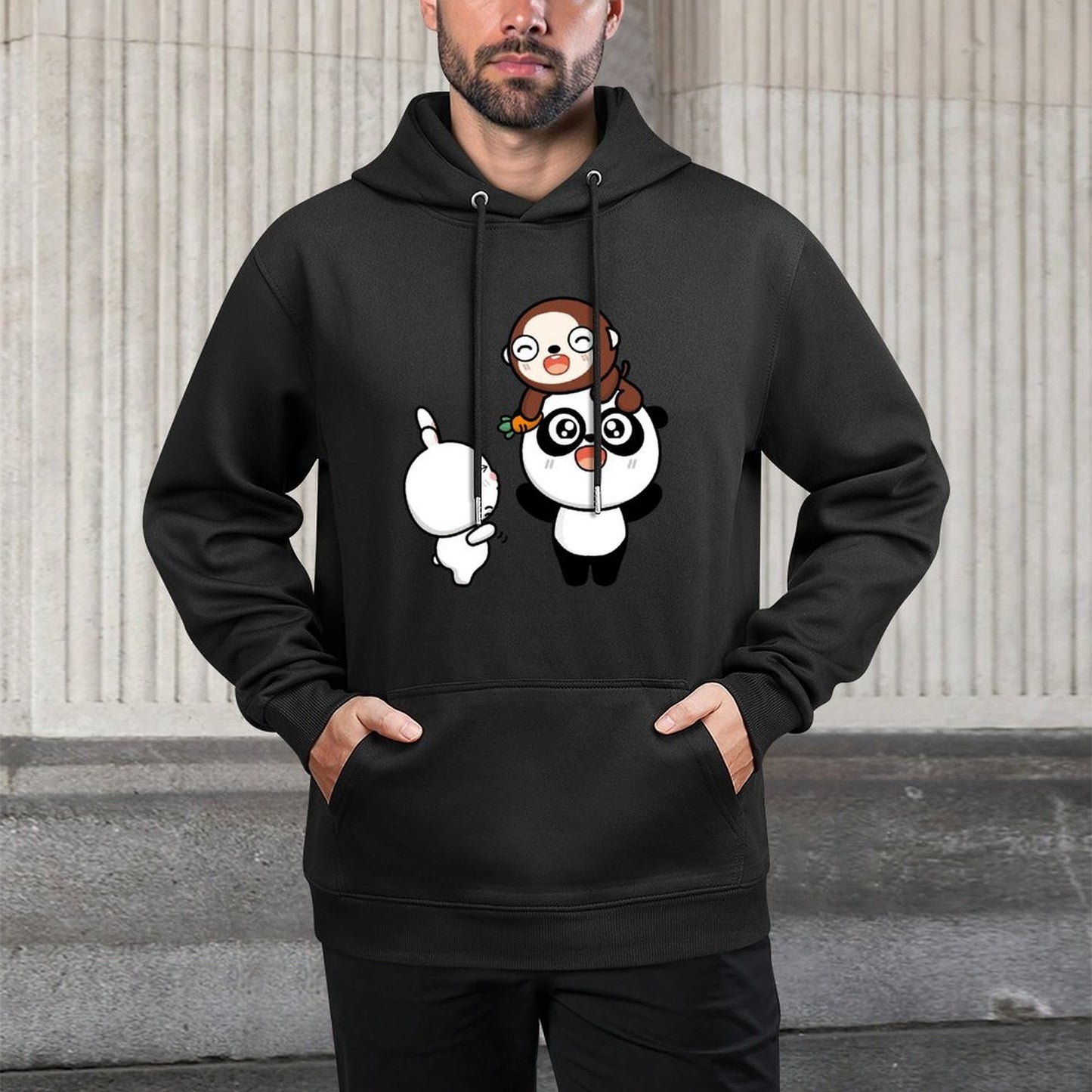 IPBR 250g Hooded Pocket Sweatshirt Front GraphicMen's Hooded  Sweatshirt4001538