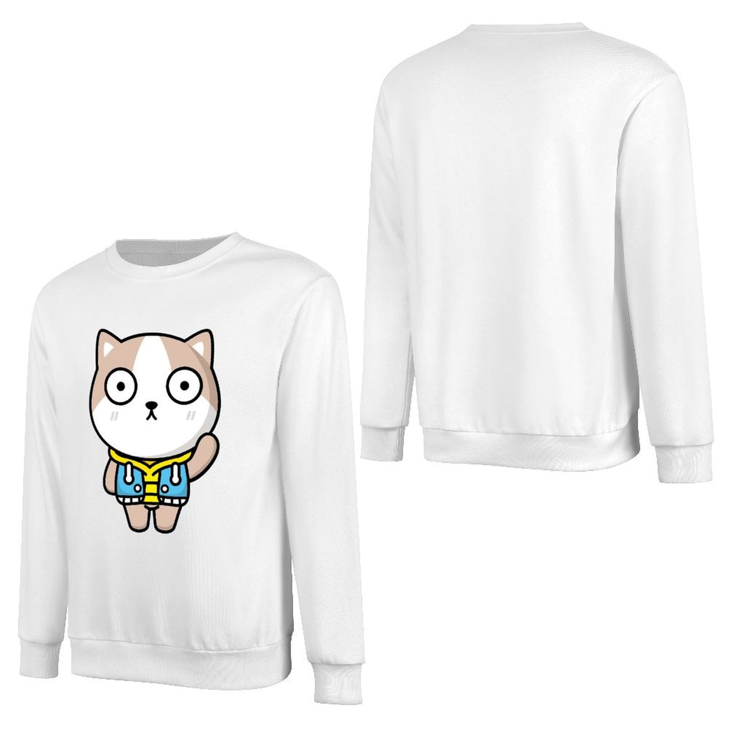 Front Patterned Long Sleeve TopEco-Conscious RelaxFit