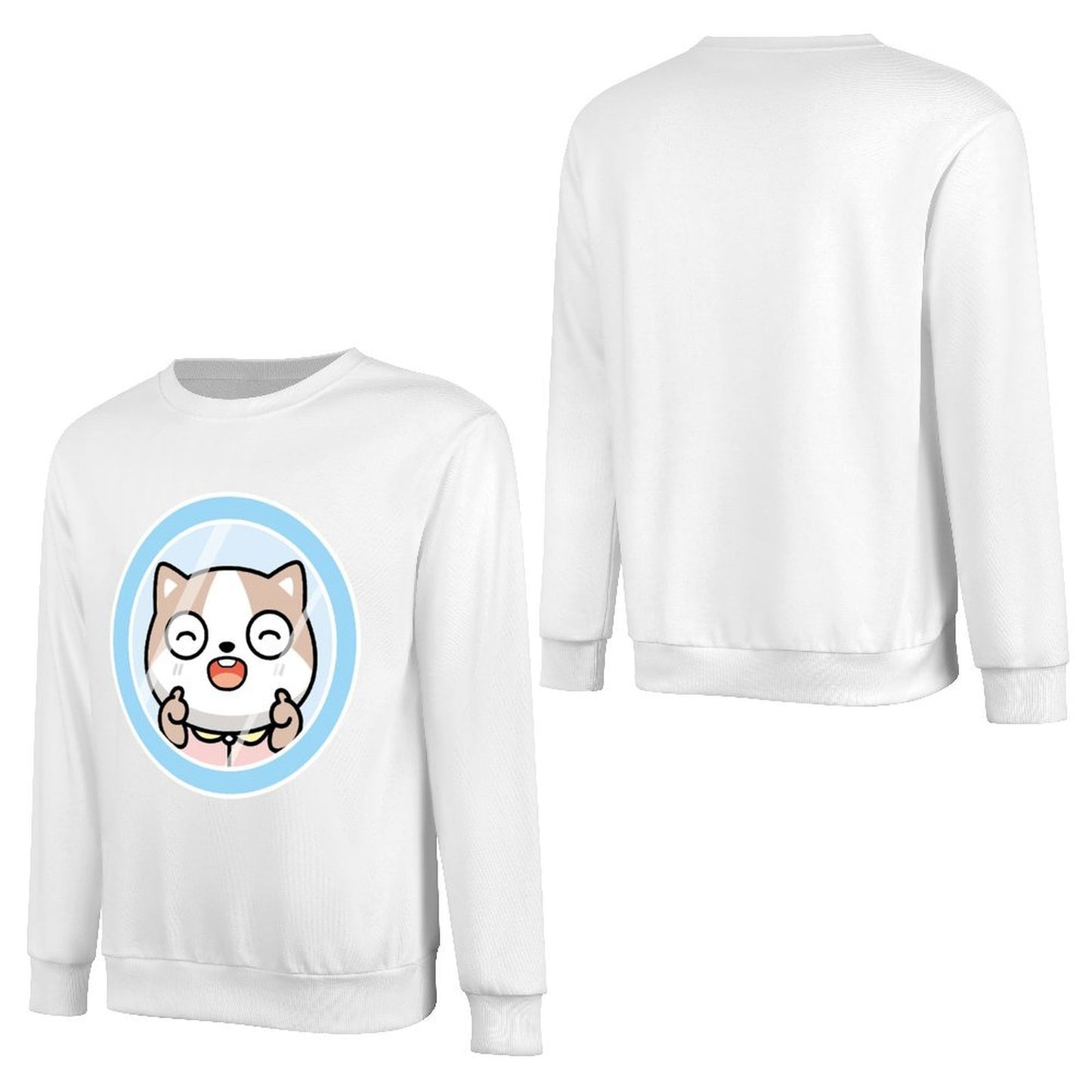 Front Patterned Long Sleeve TopSoftLine Comfort