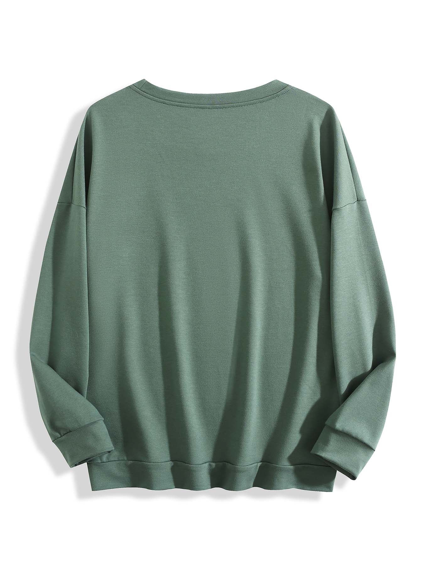 Customizable Christmas-themed long-sleeved shirt, paired with cat-themed glasses.