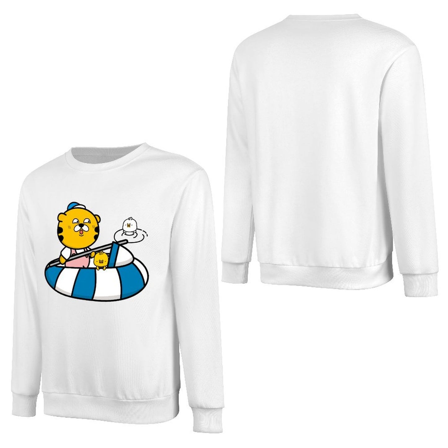 Front Patterned Long Sleeve TopSoftFeel Colorfast