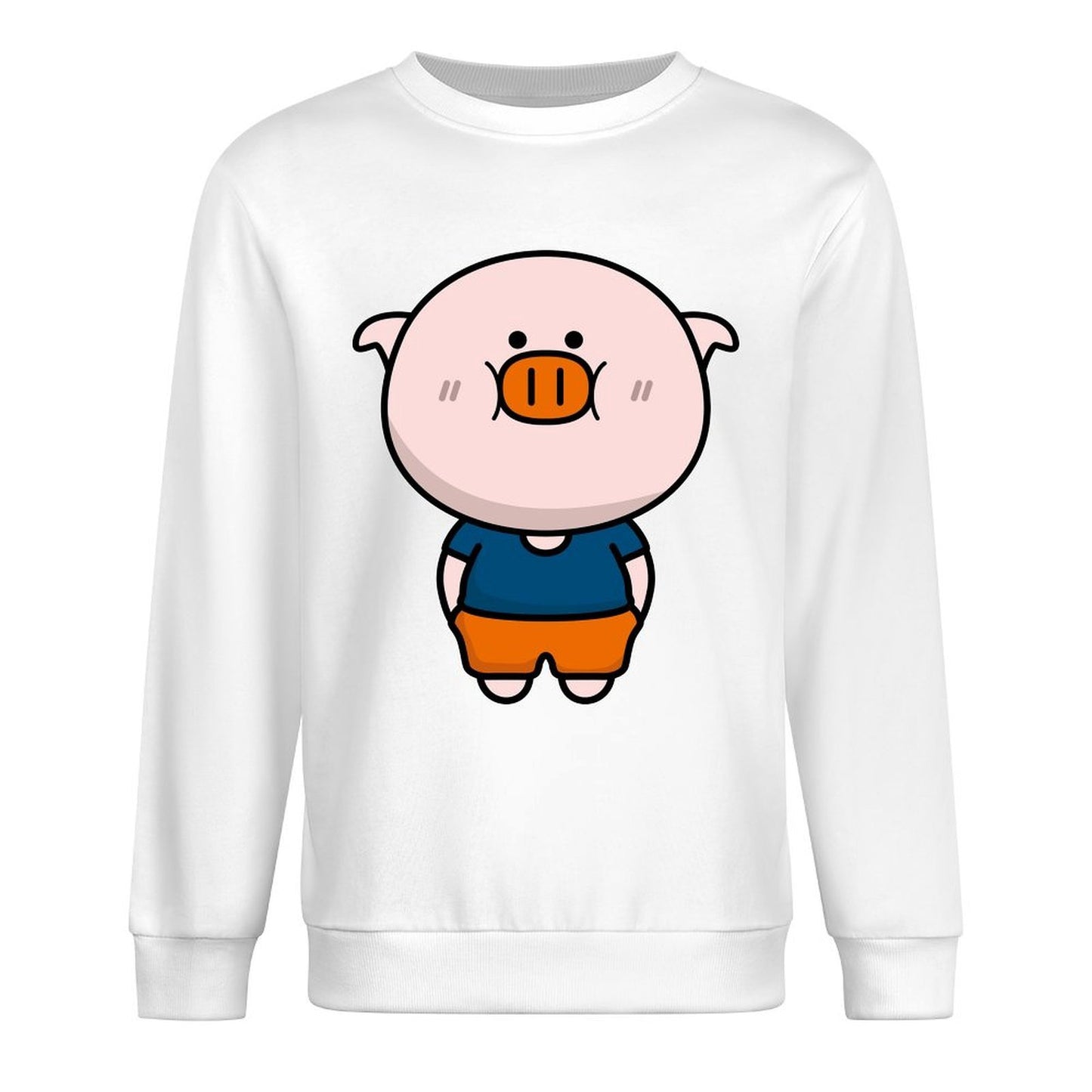 Front Patterned Long Sleeve TopOversized