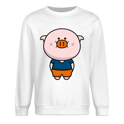 Front Patterned Long Sleeve TopOversized